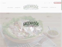 Tablet Screenshot of greenridgefarm.com